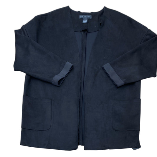 Blazer By Joan Vass In Black, Size:L