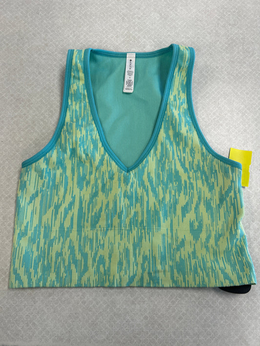 Athletic Bra By Athleta In Blue & Green, Size:M