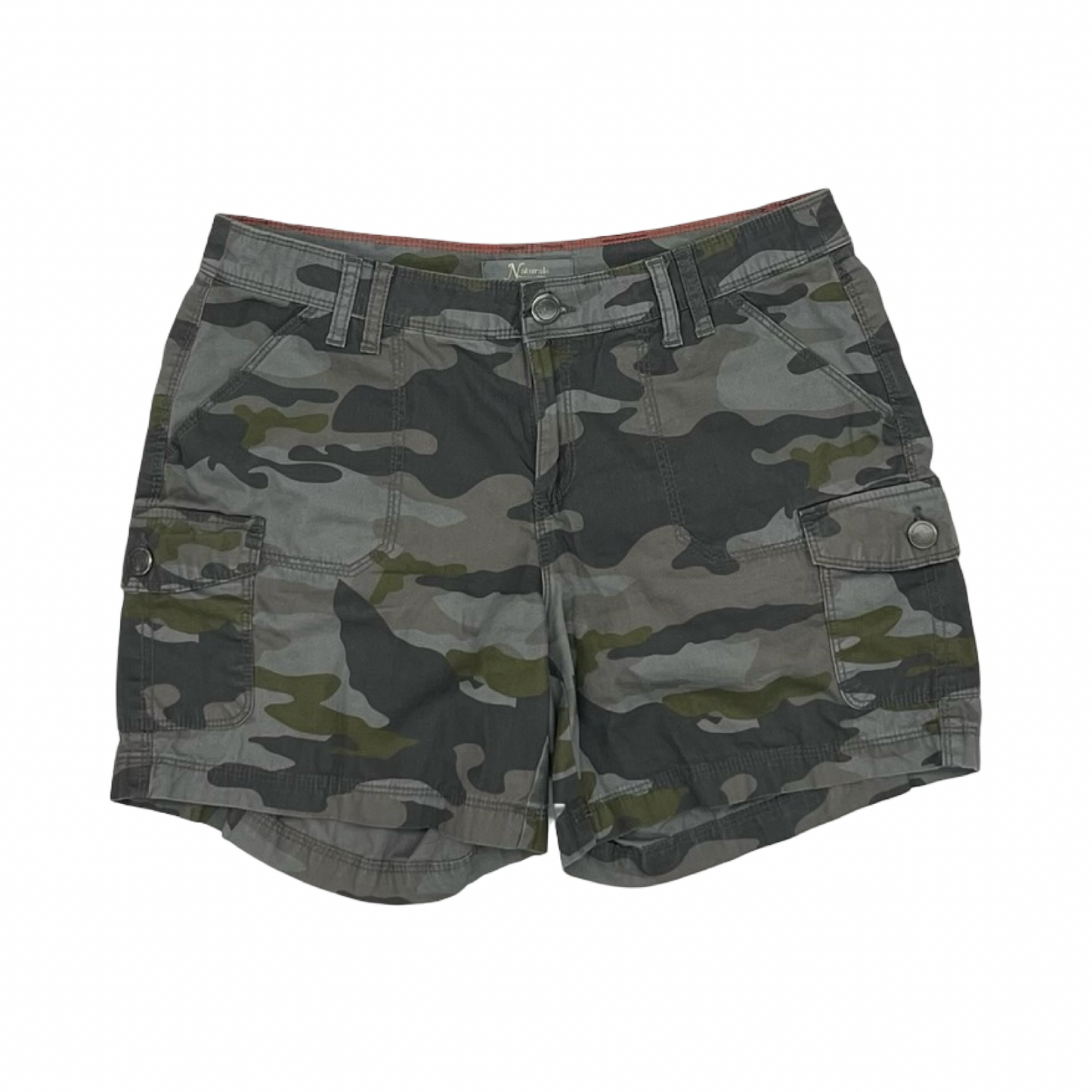 Shorts By Natural Reflections In Camouflage Print, Size:6