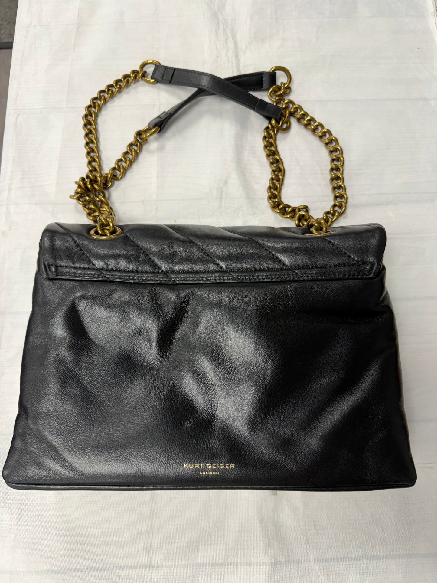 Handbag By Kurt Geiger London In Black, Size:Medium