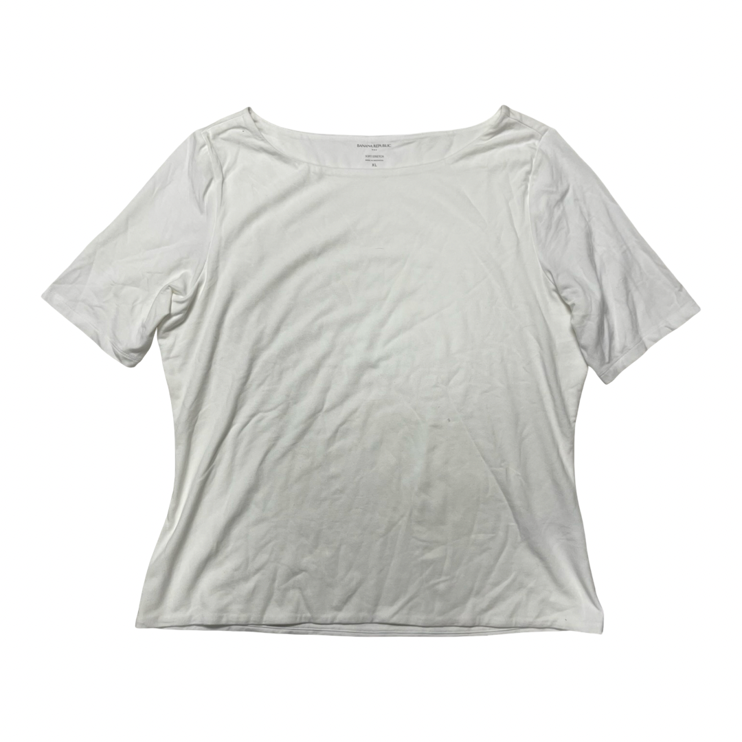 Top Ss By Banana Republic In White, Size:Xl