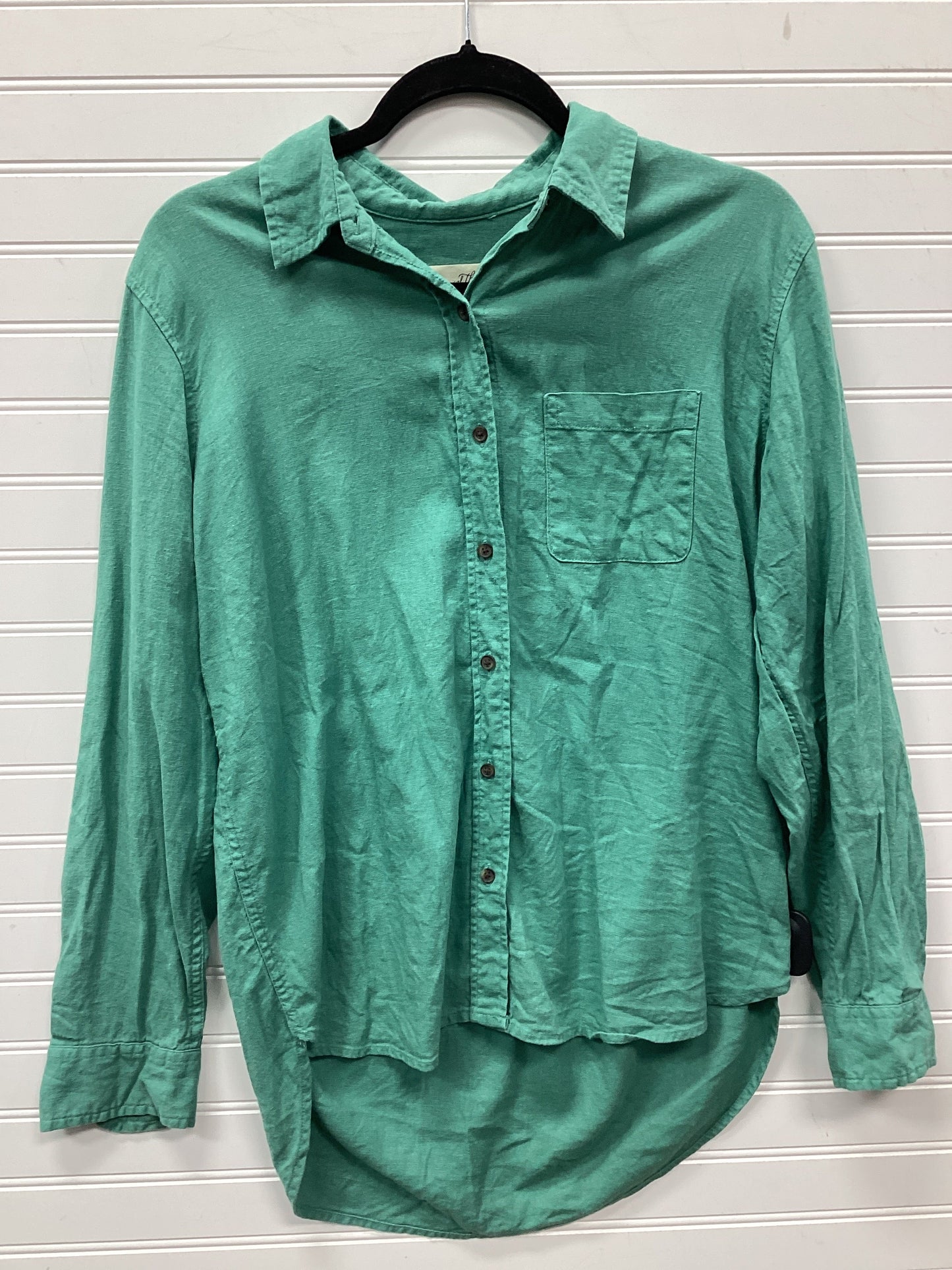 Blouse Ls By Universal Thread In Green, Size:L