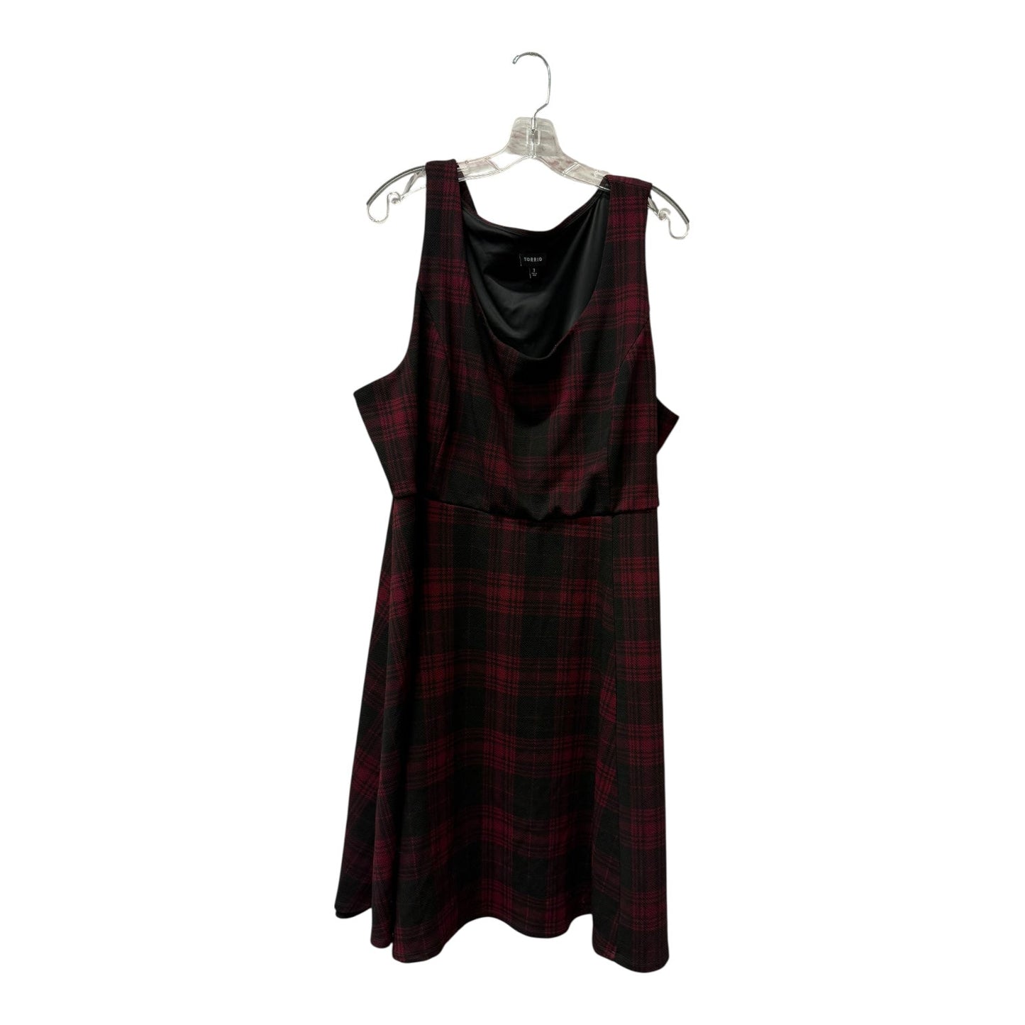 Dress Casual Short By Torrid In Black & Red, Size:3