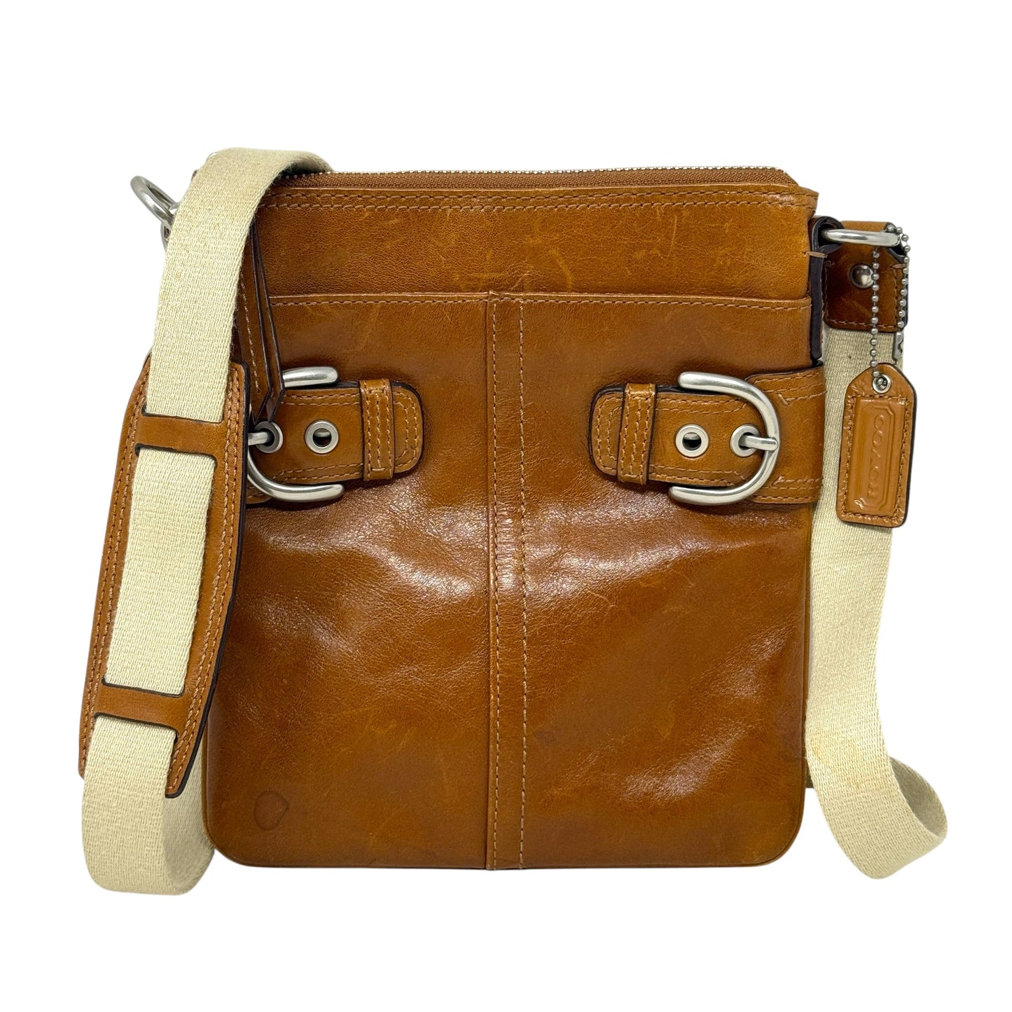 Vintage Soho Buckle Crossbody Designer By Coach, Size: Small
