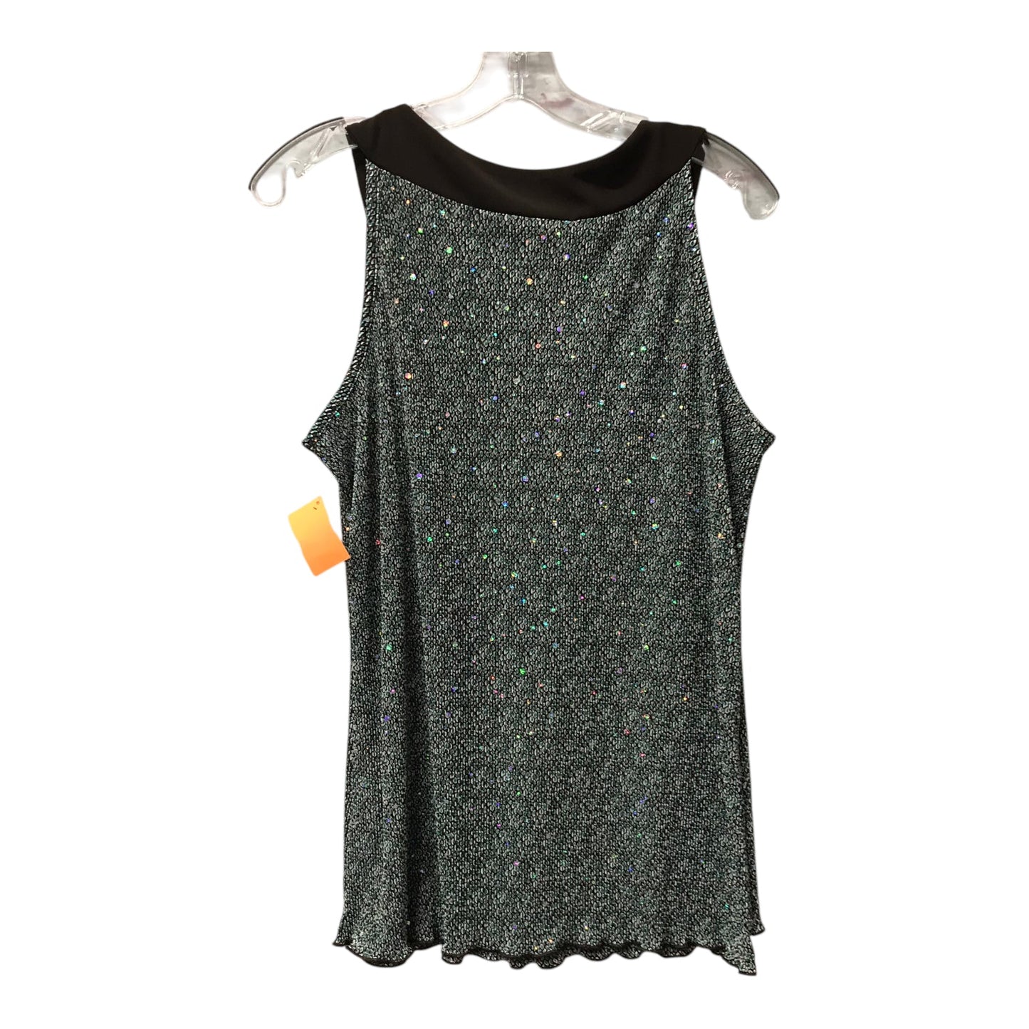 Top Sleeveless By Christopher And Banks In Brown & Green, Size:L