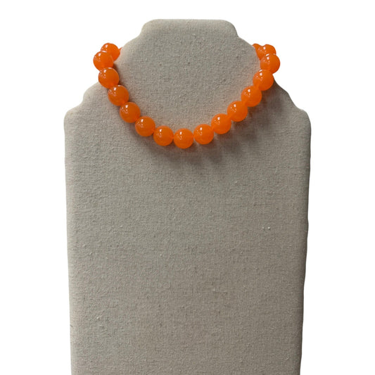 Necklace Statement By Cme In Orange