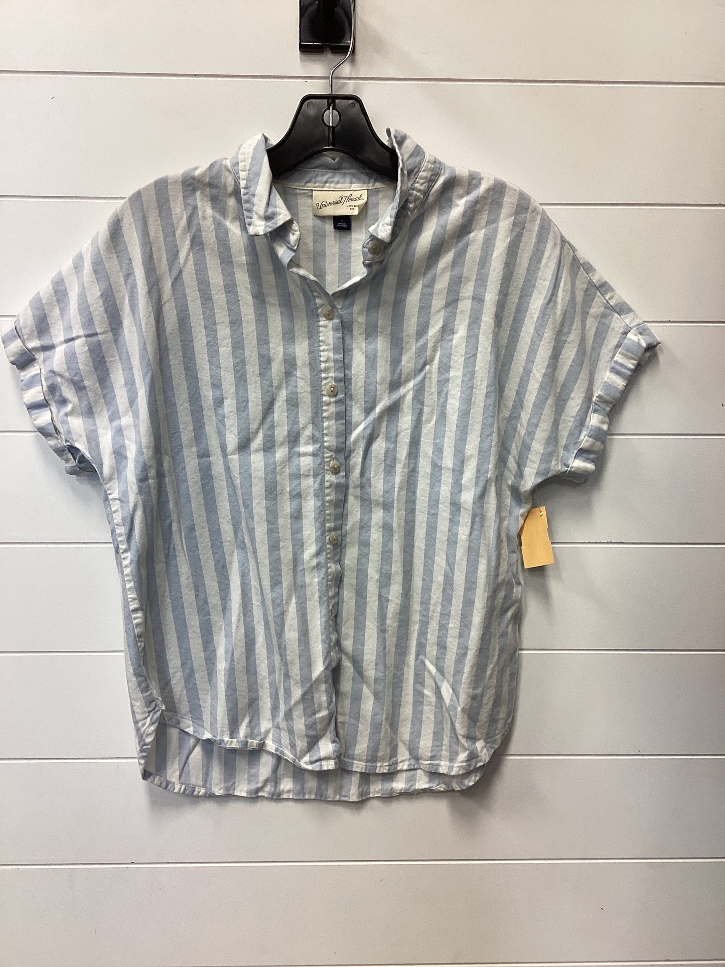 Blouse Ss By Universal Thread In Blue & White, Size:S