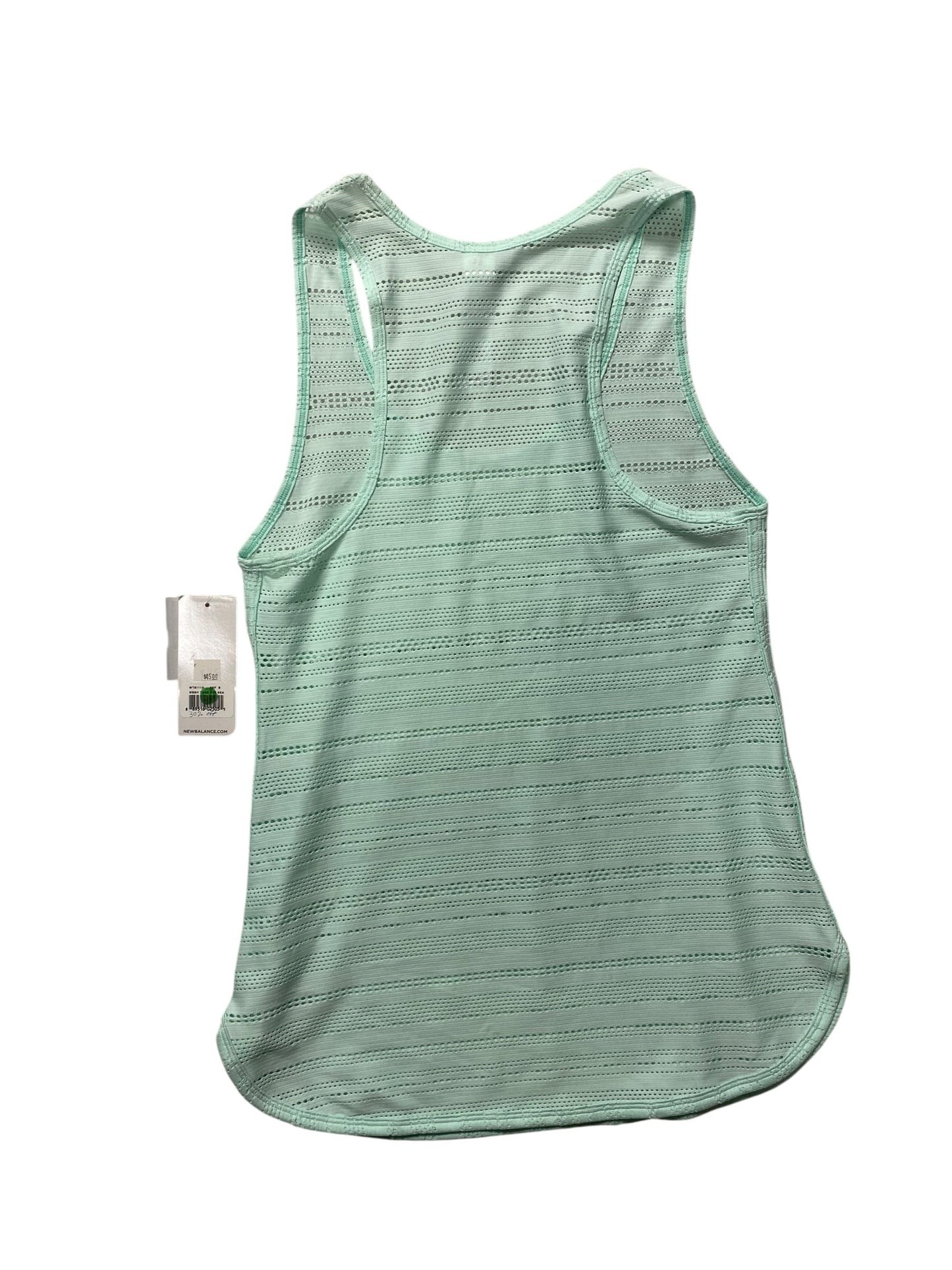 Athletic Tank Top By New Balance In Green, Size:S
