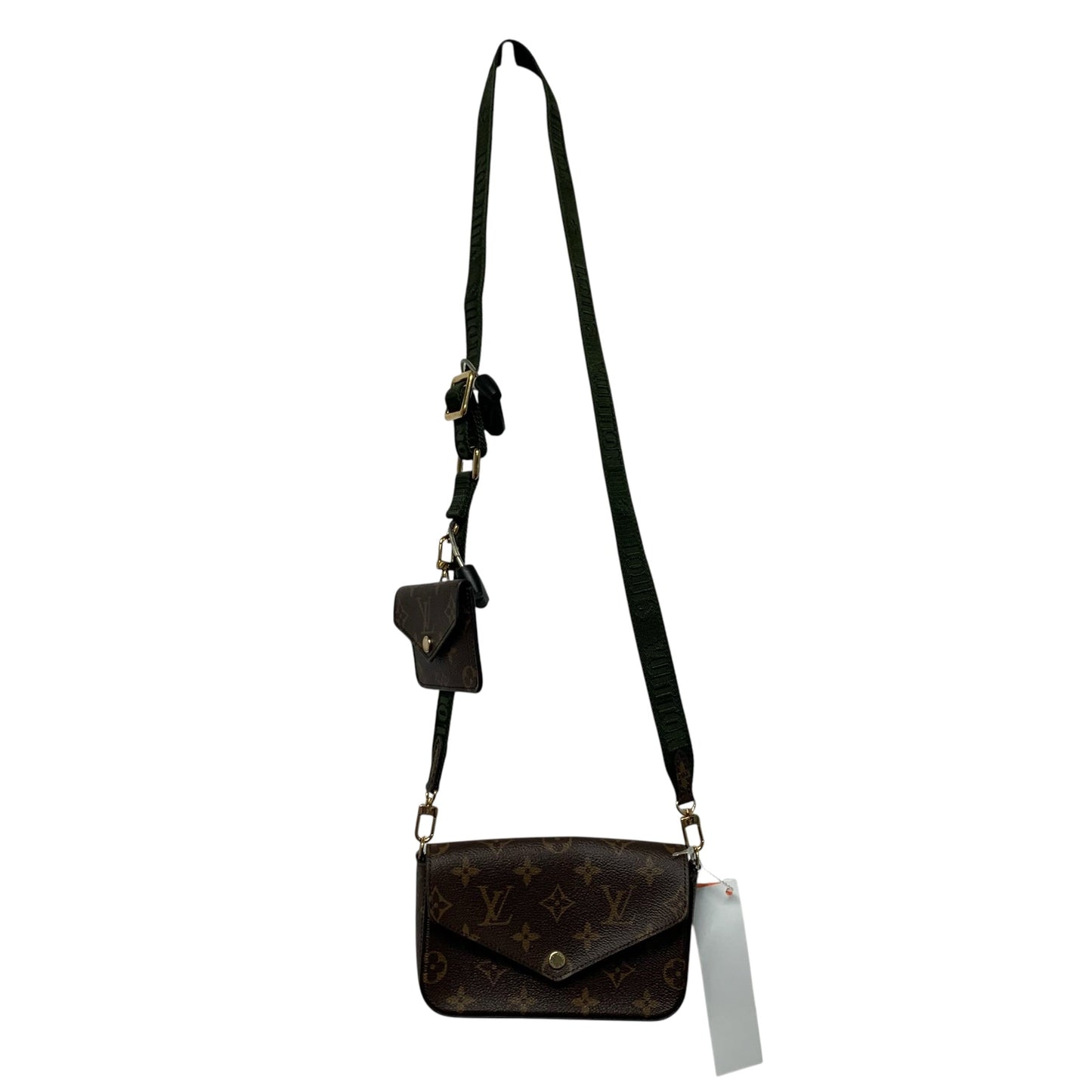 Crossbody Luxury Designer "Felicie Strap & Go" By Louis Vuitton, Size: Small