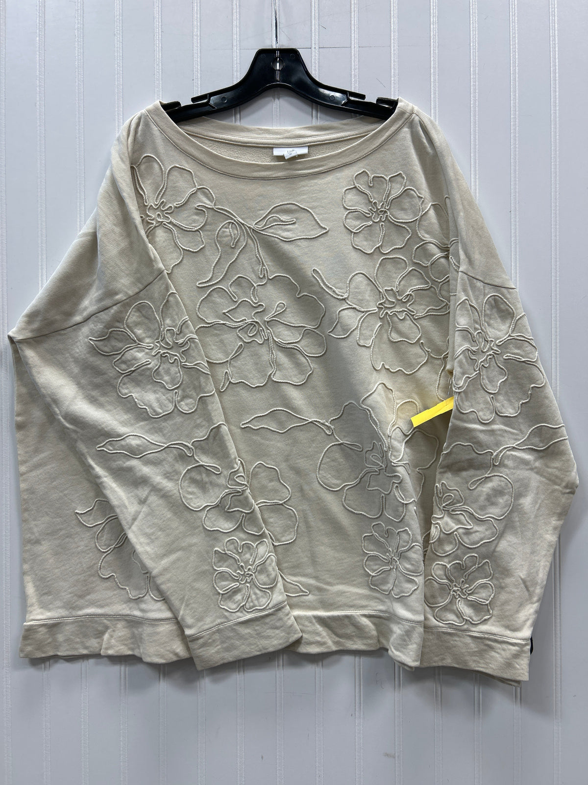 Top Ls By J. Jill In Cream, Size:2X