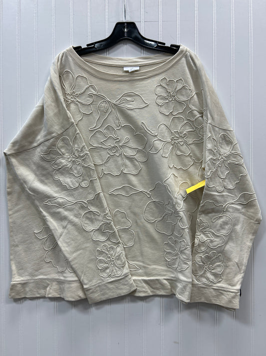 Top Ls By J. Jill In Cream, Size:2X