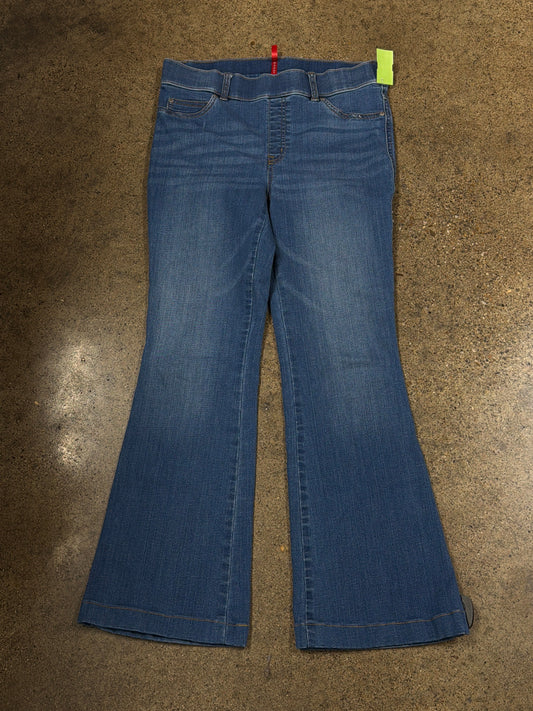 Jeans Flared By Spanx In Blue Denim, Size:L
