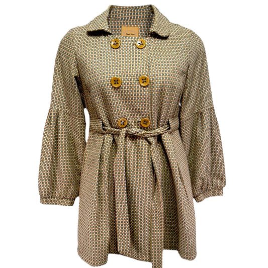 Tweed Coat By Final Touch In Multi-colored, Size: L