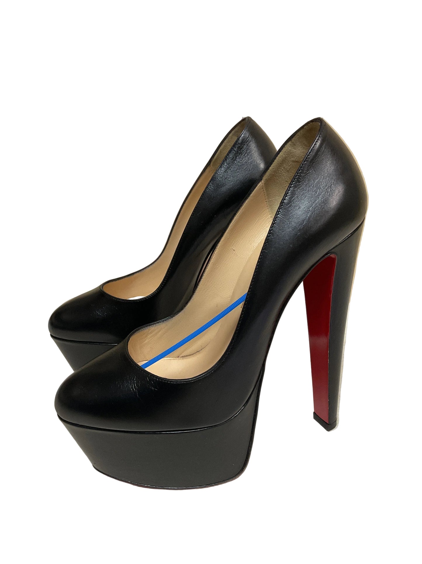 Shoes Luxury Designer By Christian Louboutin In Black, Size:8.5