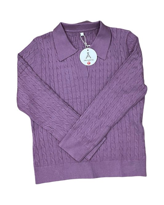 Sweater By Anrabess In Mauve, Size:L