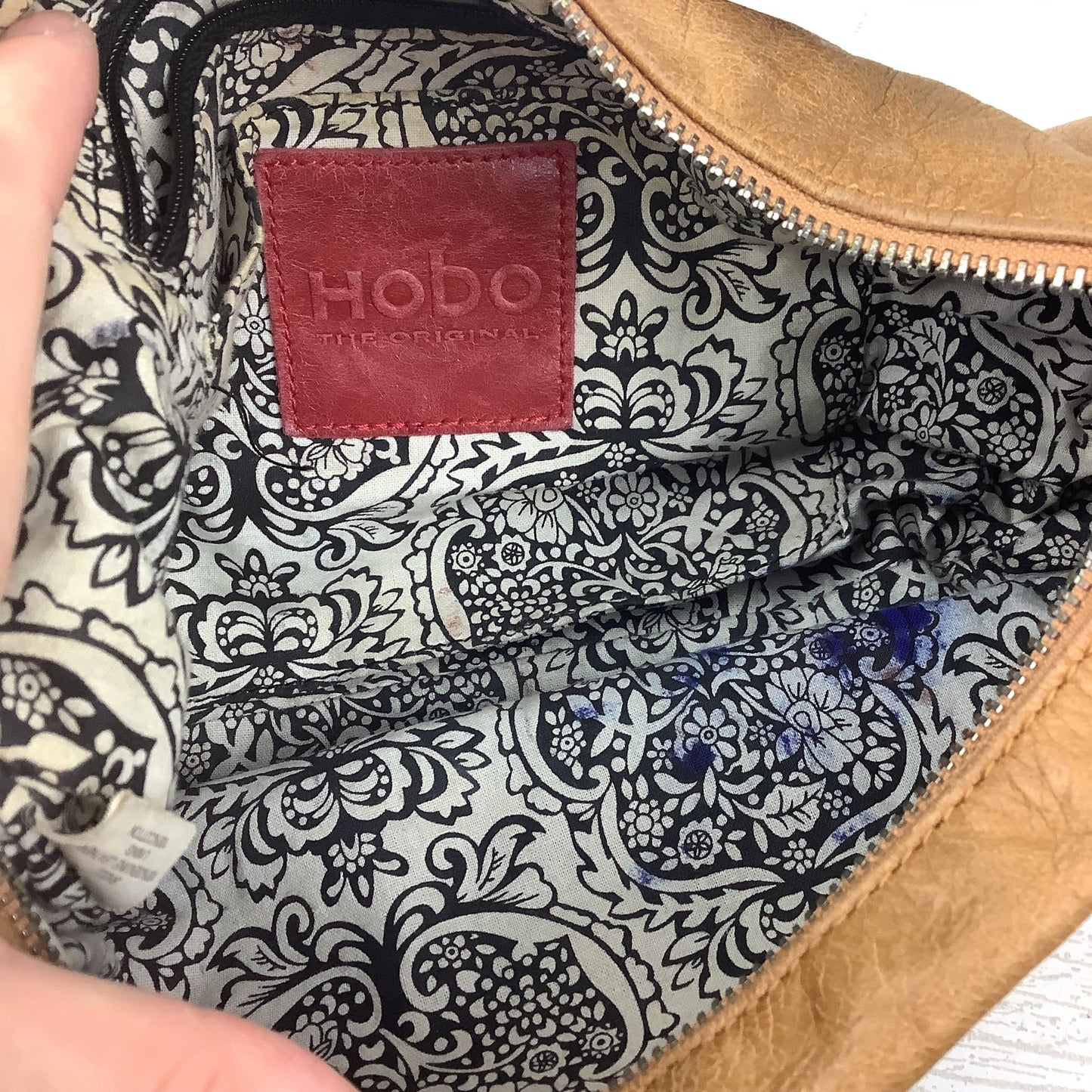 Handbag Leather By Hobo Intl, Size: Small