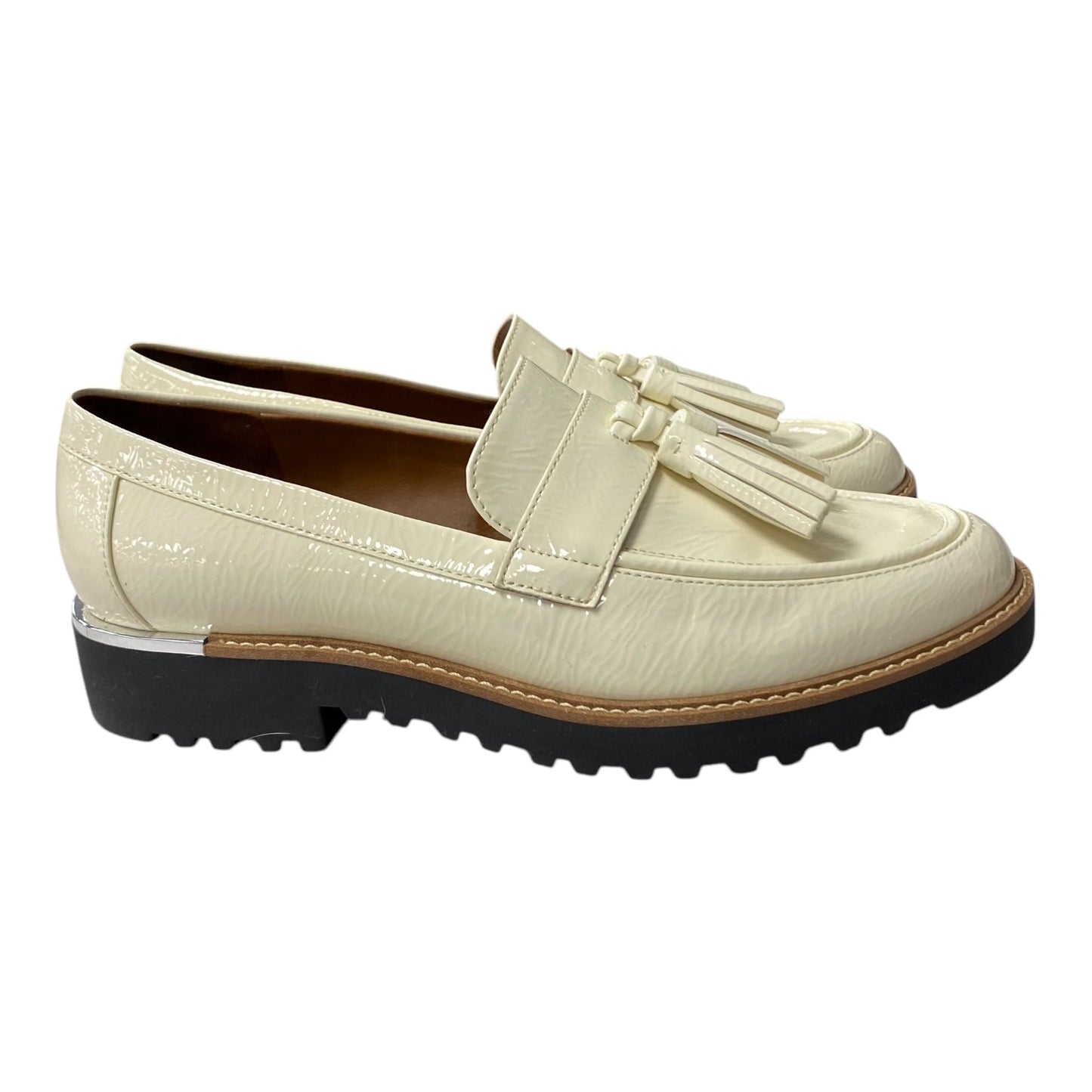 Shoes Flats By Franco Sarto In White, Size:8.5