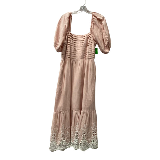 Dress Party Midi By Lc Lauren Conrad In Pink, Size:M