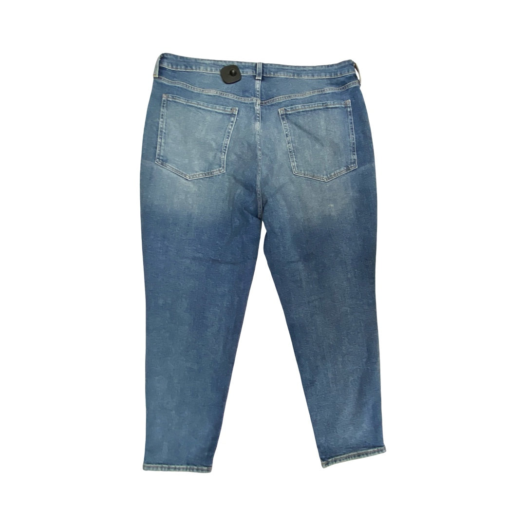 Jeans Straight By Old Navy In Blue Denim, Size:18