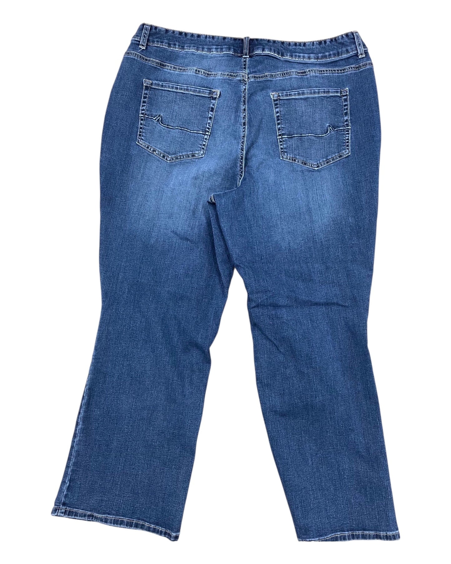 Jeans Boot Cut By Maurices In Blue Denim, Size:22