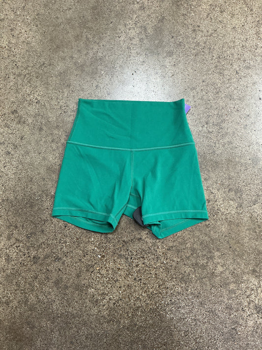 Athletic Shorts By Lululemon In Green, Size:4