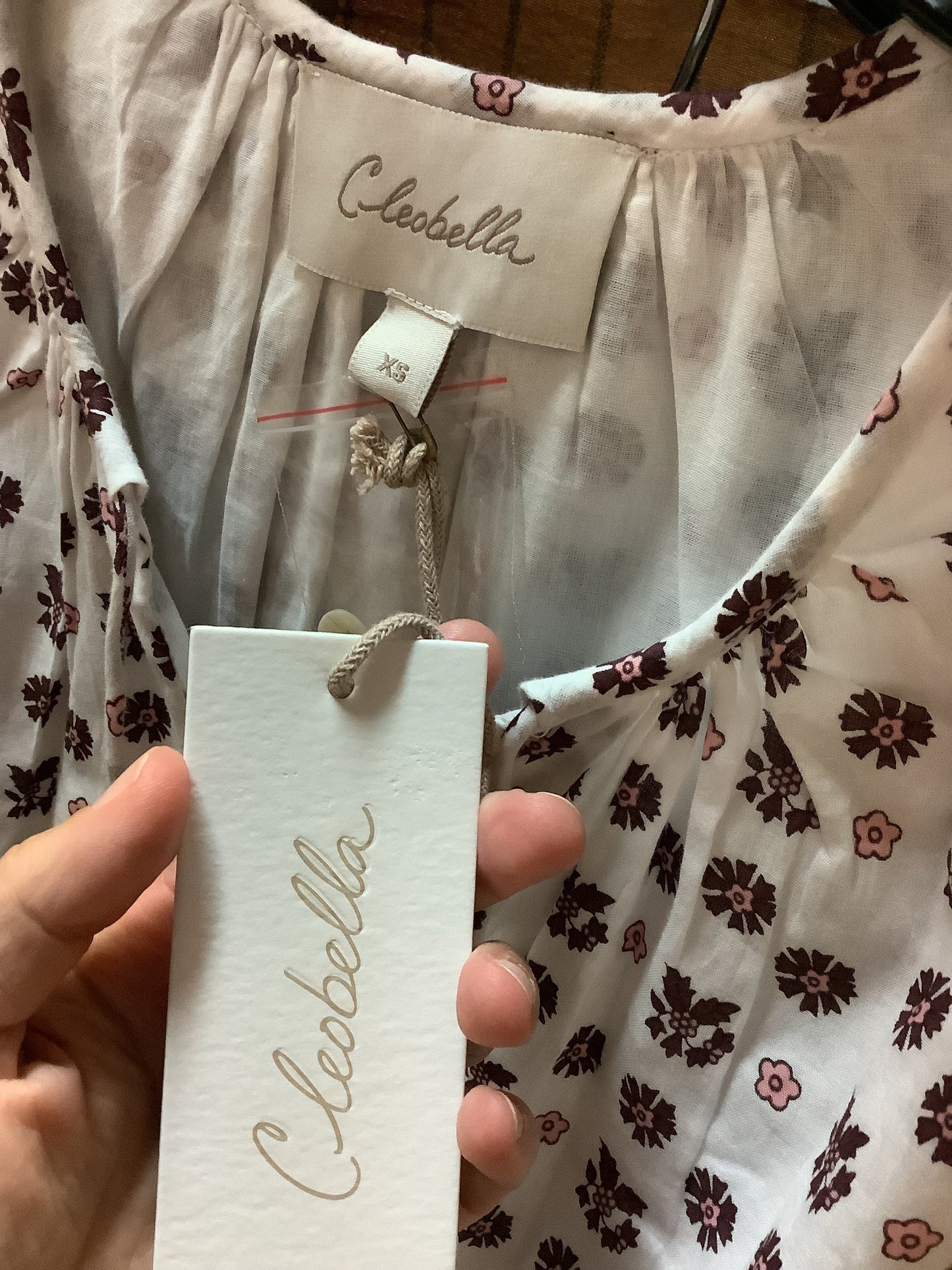 Dress Casual Midi By Cleobella In Pink & White, Size: Xs