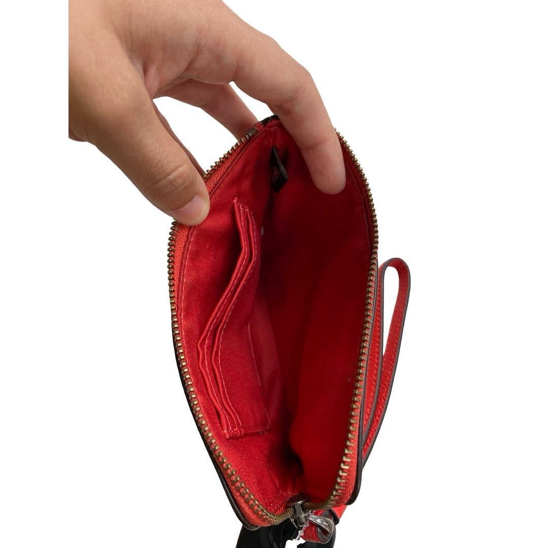 Wallet Designer By Coach In Red, Size:Medium