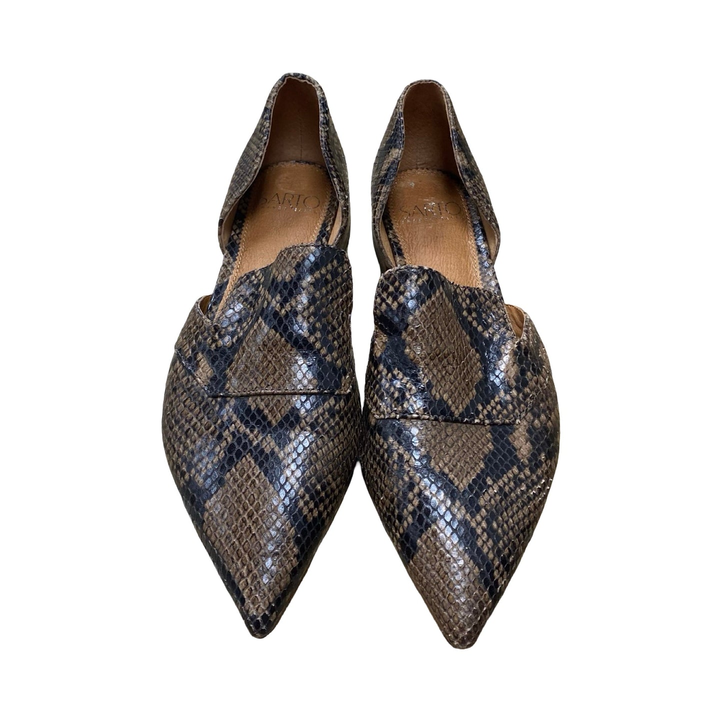 Shoes Flats By Franco Sarto In Snakeskin Print, Size:8.5