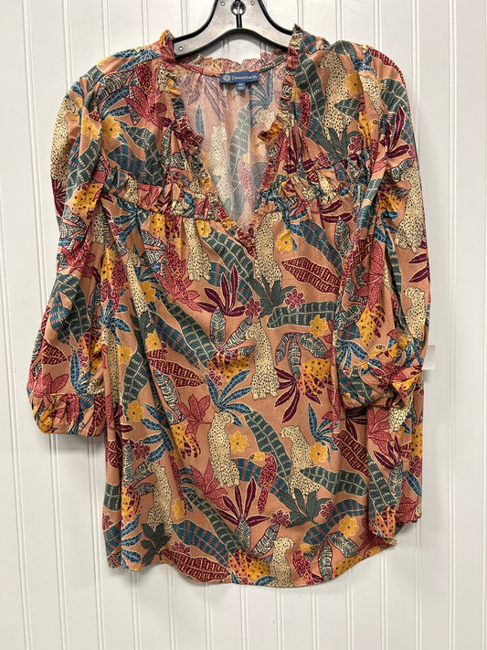 Top Ss By Democracy In Floral Print, Size:3X