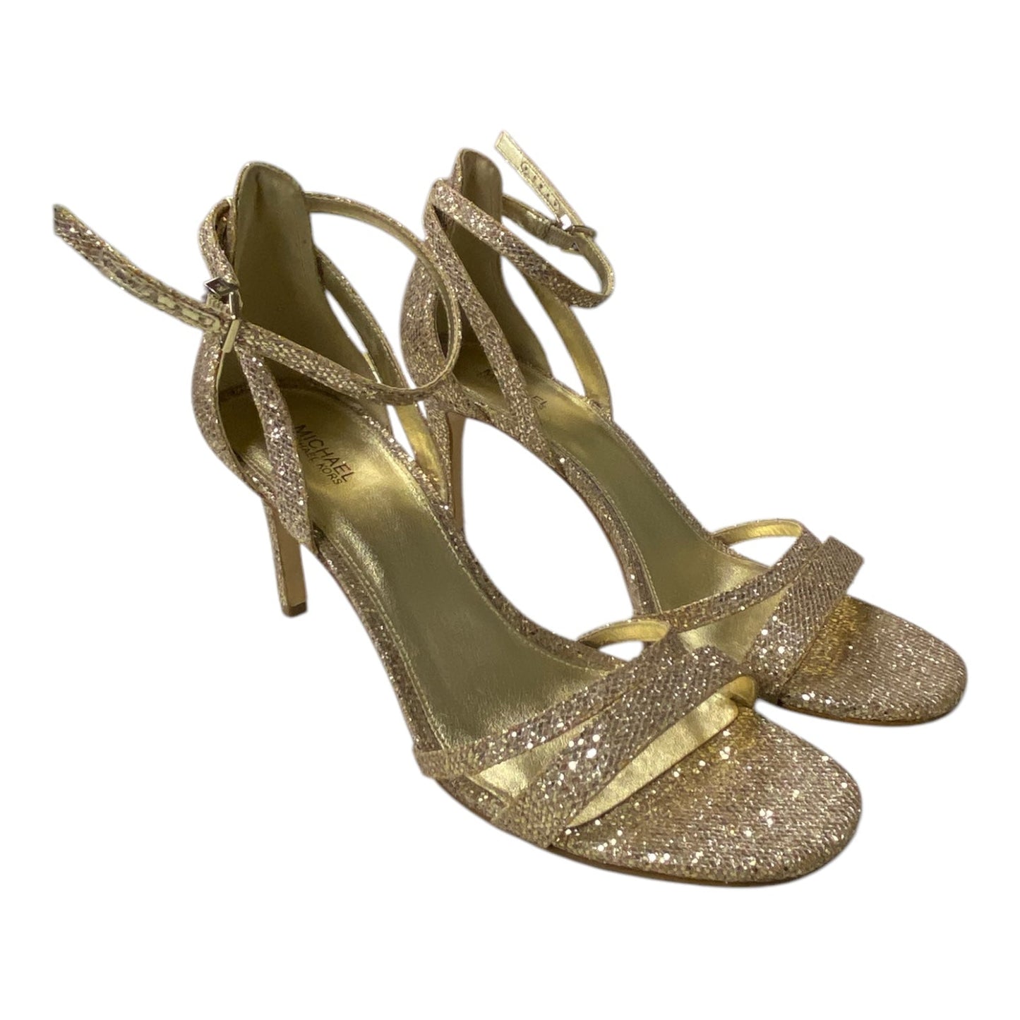 Shoes Heels Stiletto By Michael By Michael Kors In Gold, Size:9.5