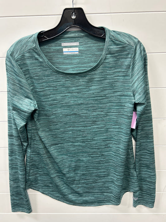 Athletic Top Ls Crewneck By Columbia In Teal, Size:M