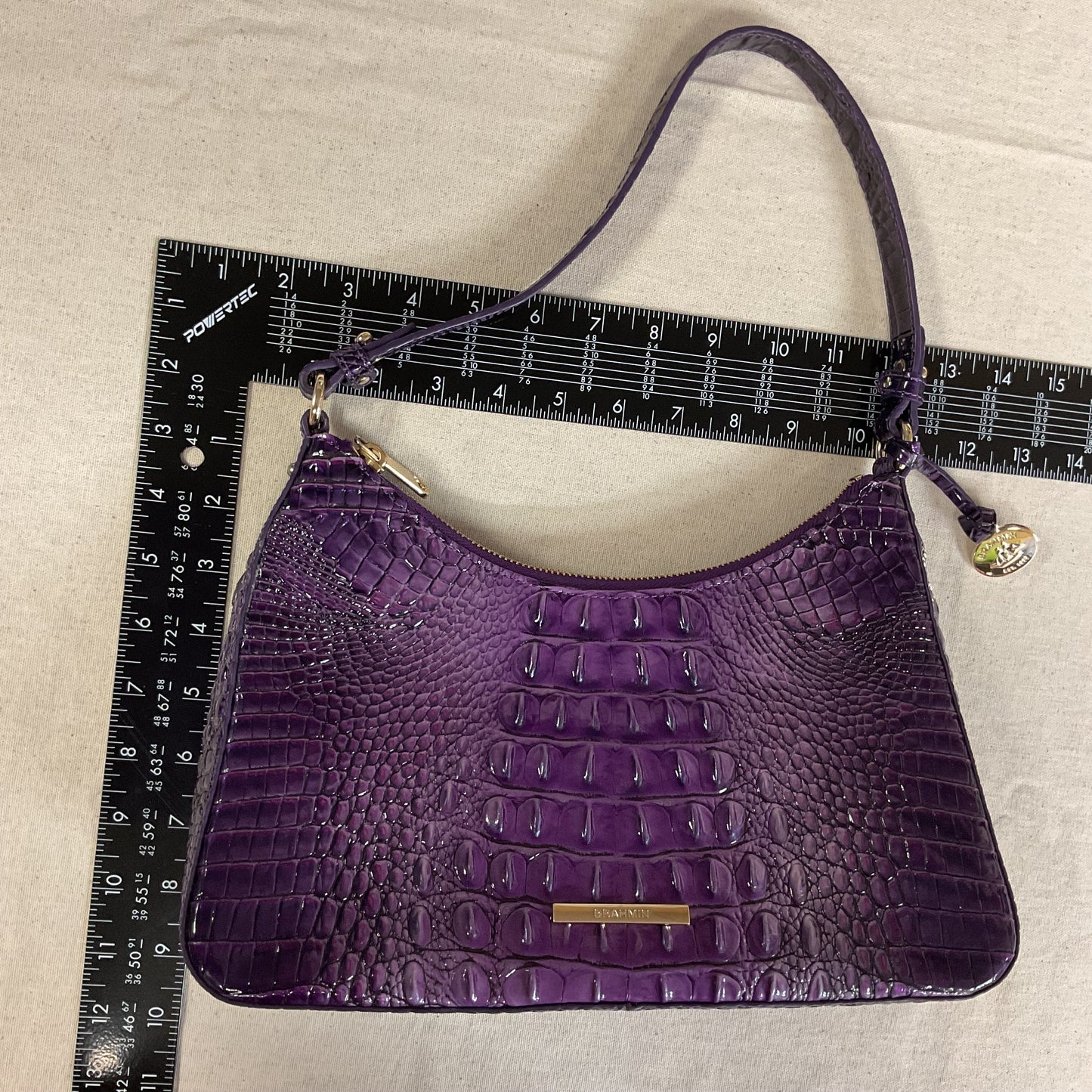 Handbag Designer By Brahmin In Purple, Size:Medium