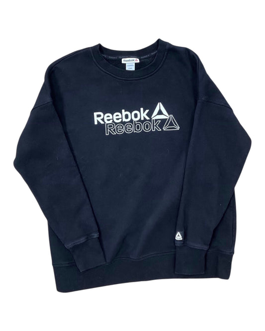 Sweatshirt Crewneck By Reebok In Black, Size:L