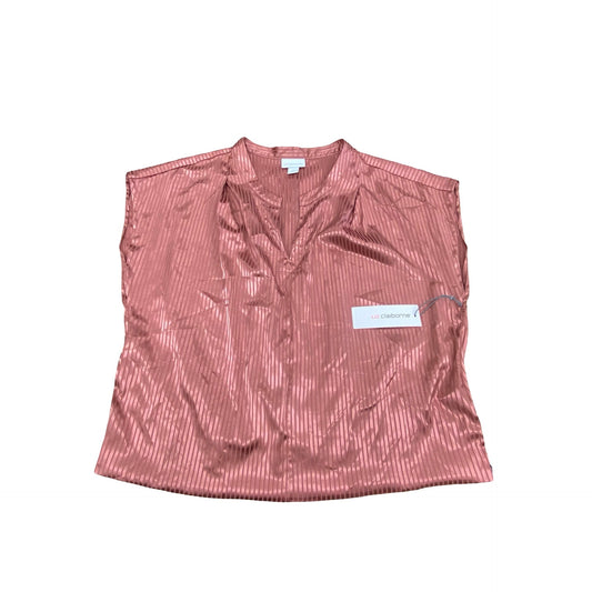 Top Ss By Liz Claiborne In Pink, Size:Xl