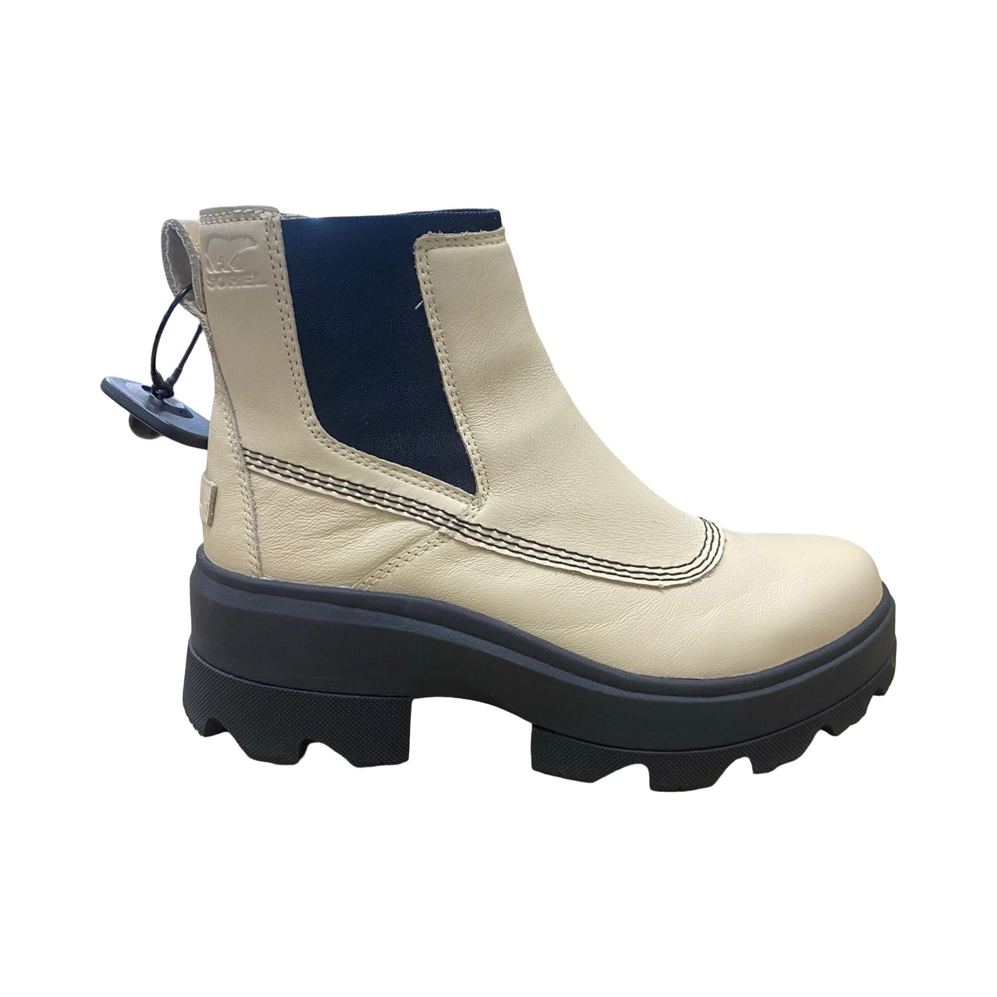 Boots Designer By Sorel In Black & Cream, Size:8