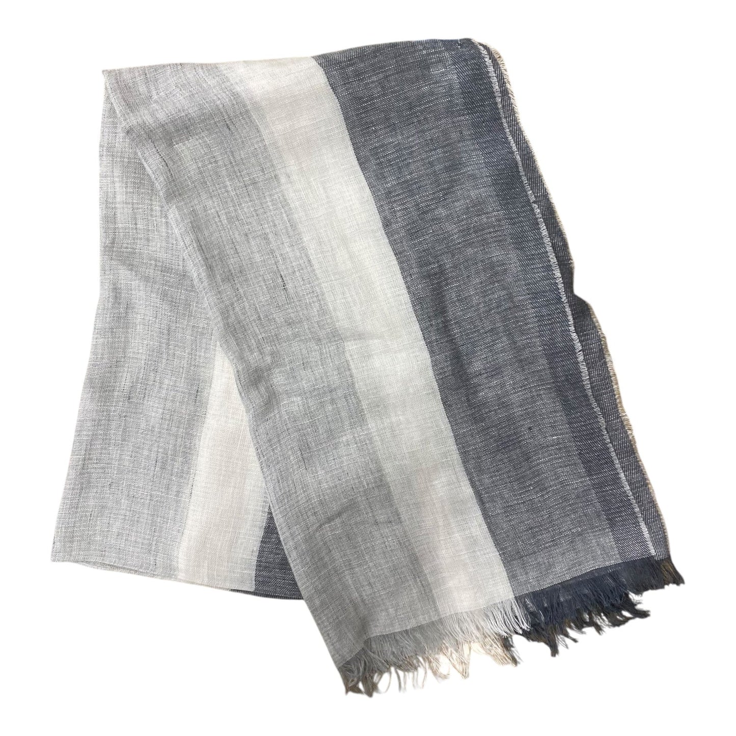 Scarf Long  In Grey & White