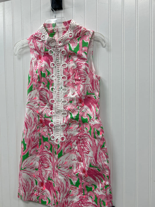 Dress Designer By Lilly Pulitzer In Pink & White, Size:0