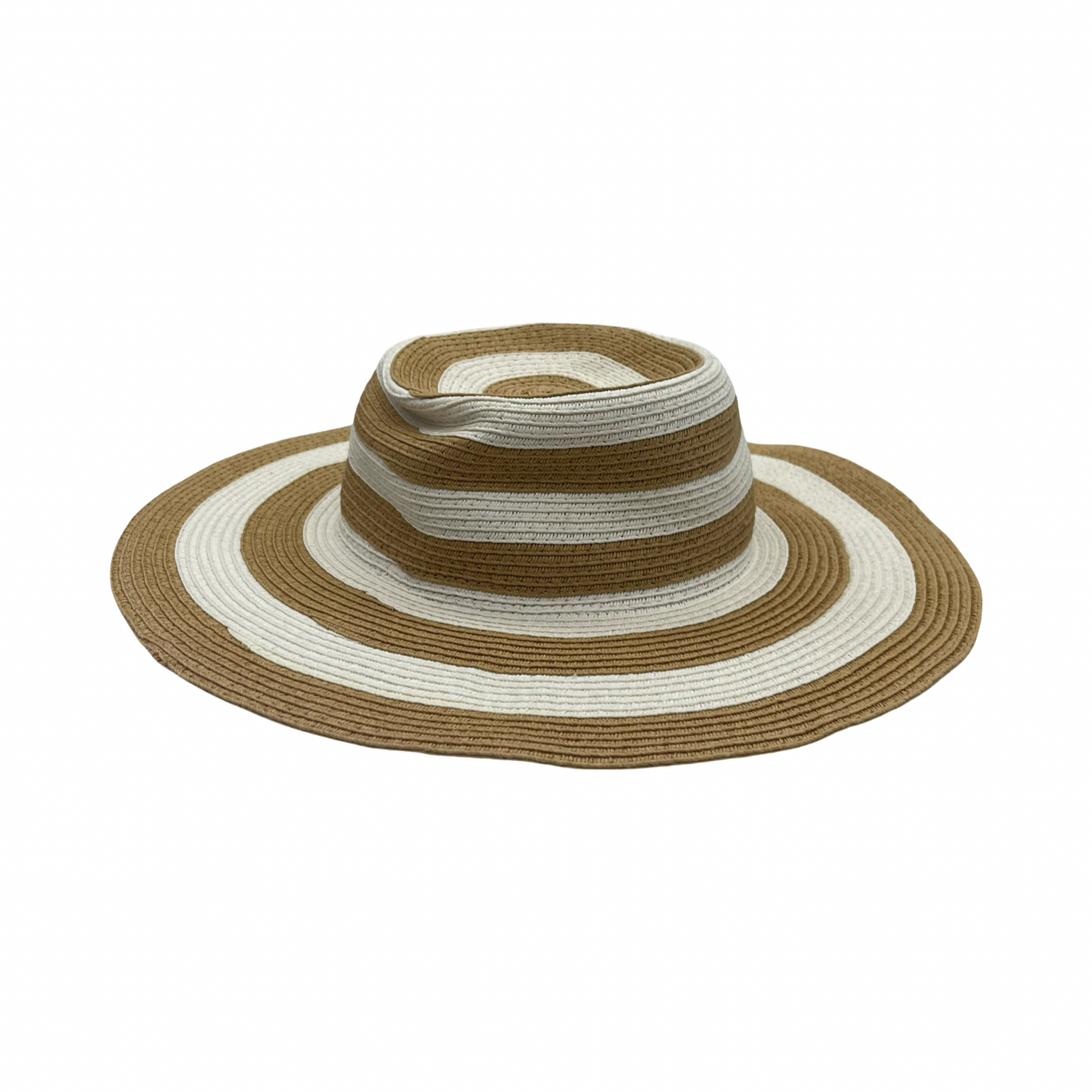 Hat Sun By Time And Tru In Tan & White