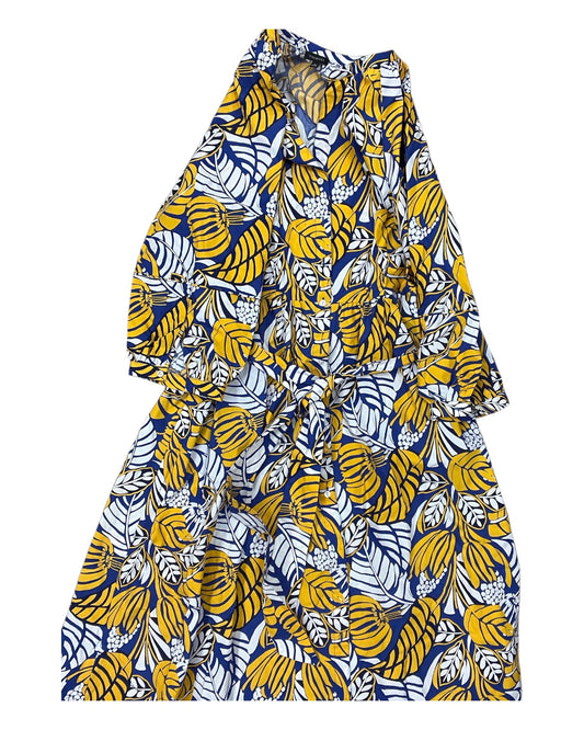 Dress Casual Maxi By Talbots In Yellow, Size:Xl