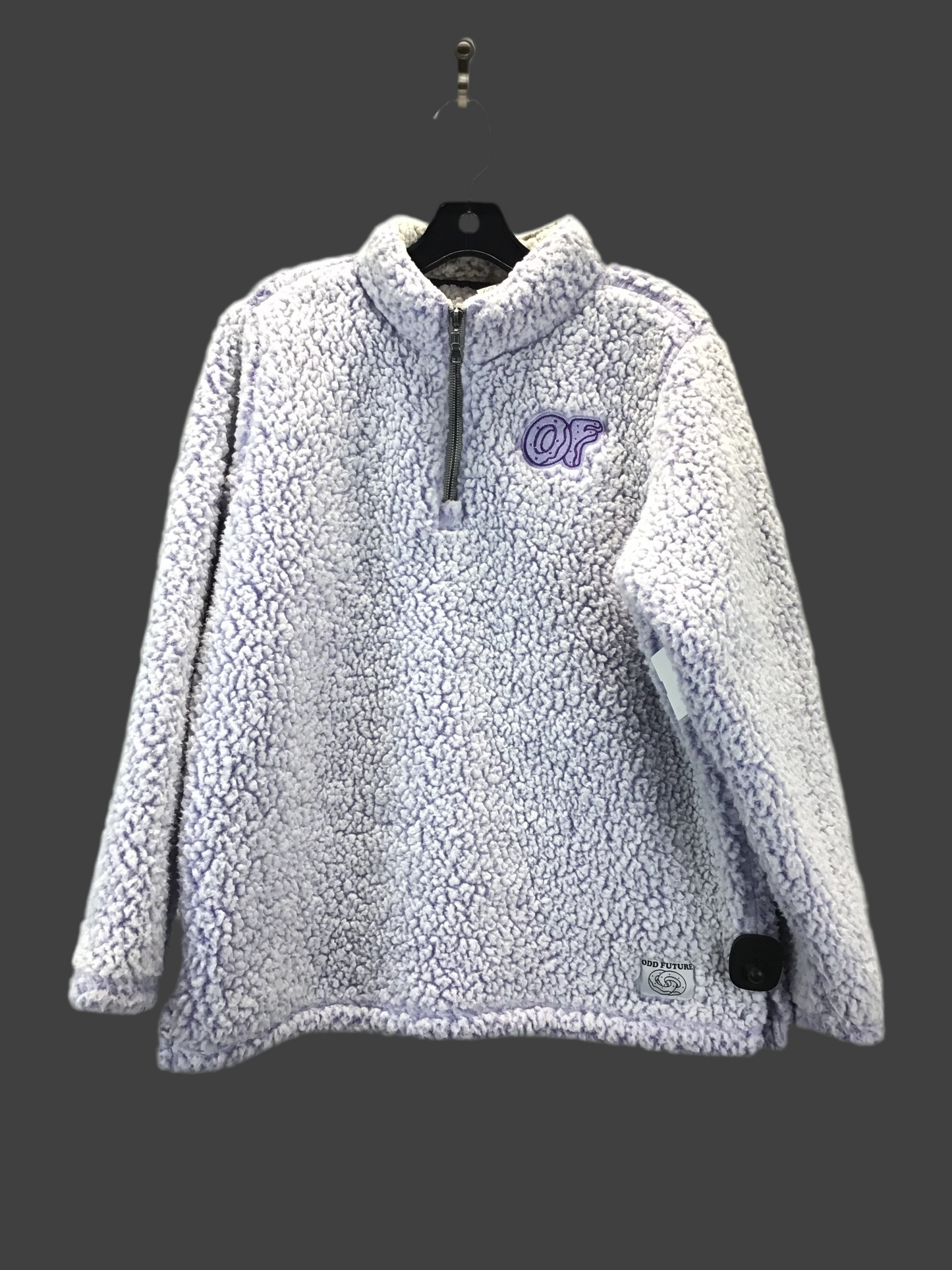 Sweatshirt Crewneck By Clothes Mentor In Grey & Purple, Size: M