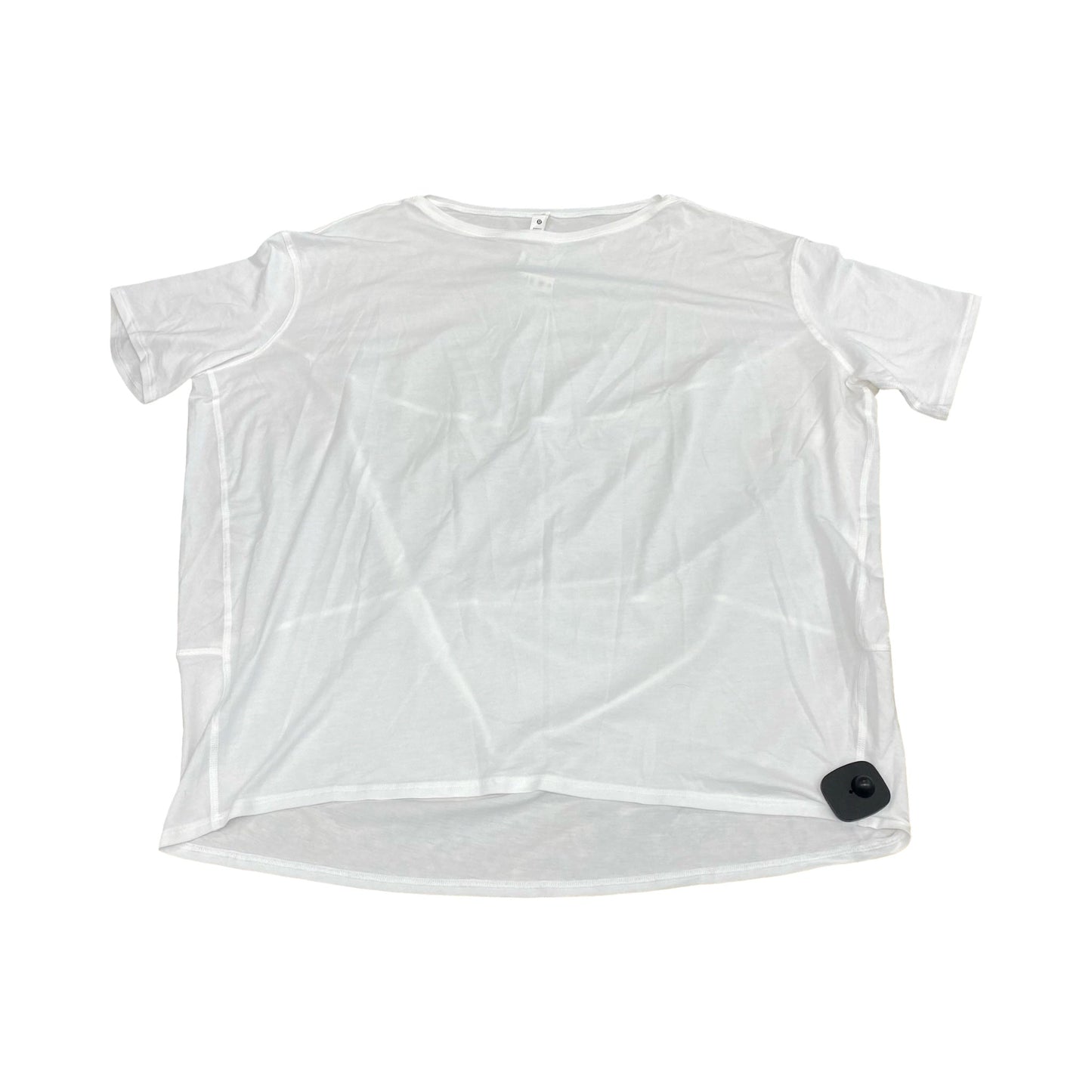 Athletic Top Ss By Lululemon In White, Size:10