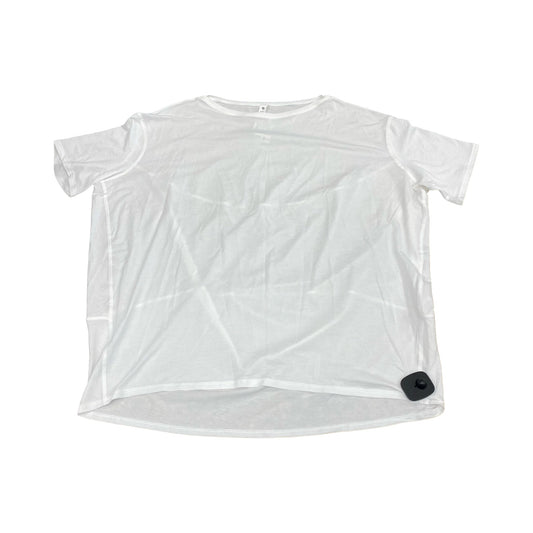 Athletic Top Ss By Lululemon In White, Size:10