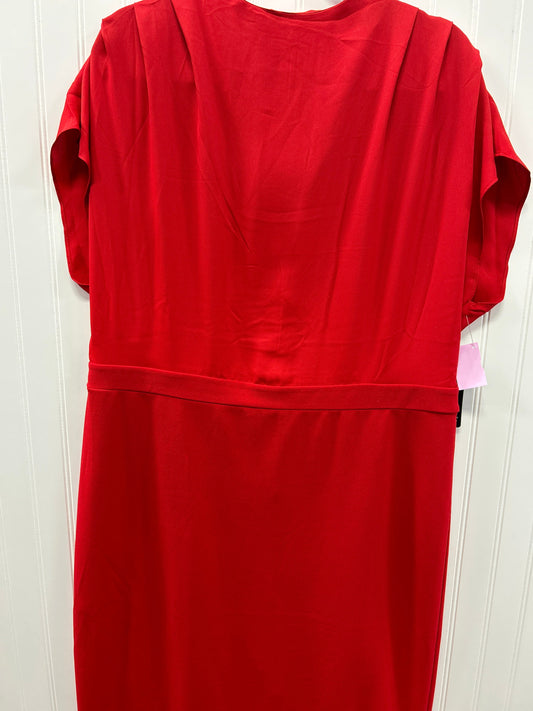 Dress Work By Express In Red, Size:Xl
