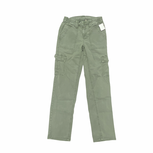 Jeans Straight By American Eagle In Green Denim, Size:0