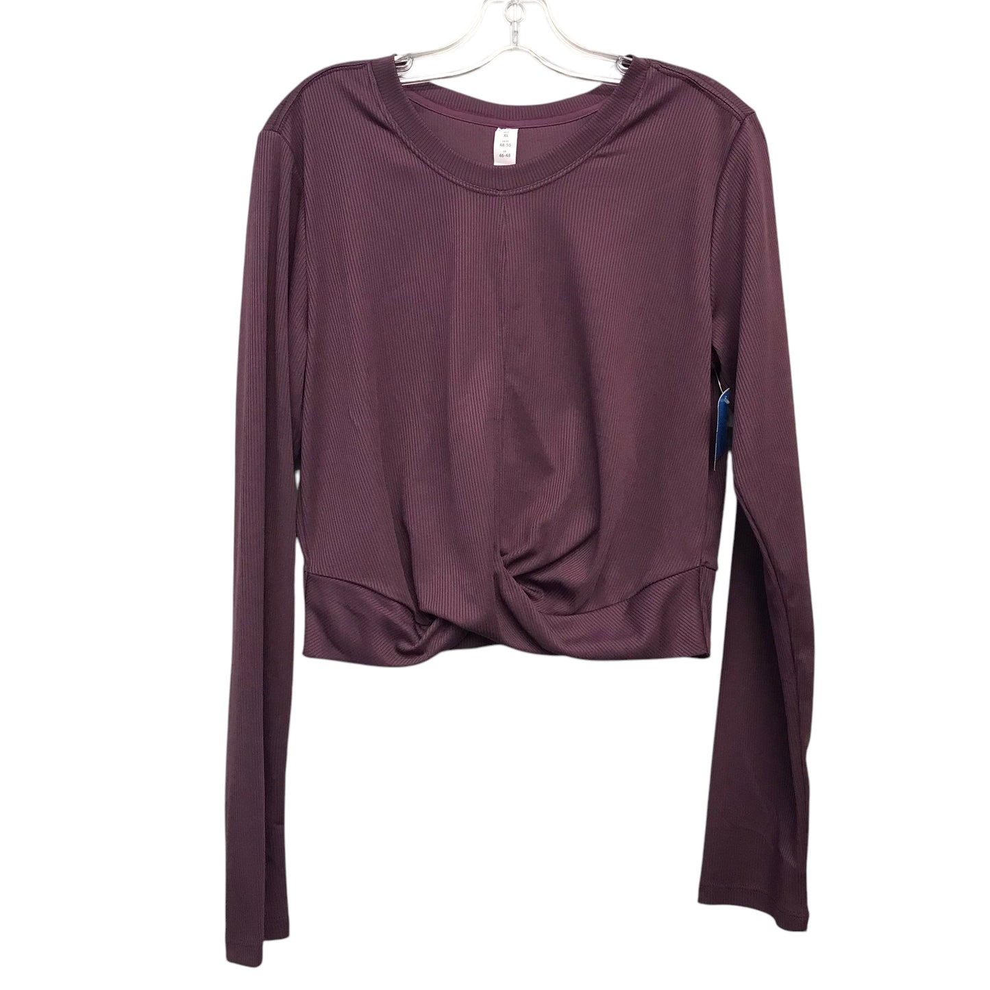 Athletic Top Ls Crewneck By Marika In Purple, Size:Xl