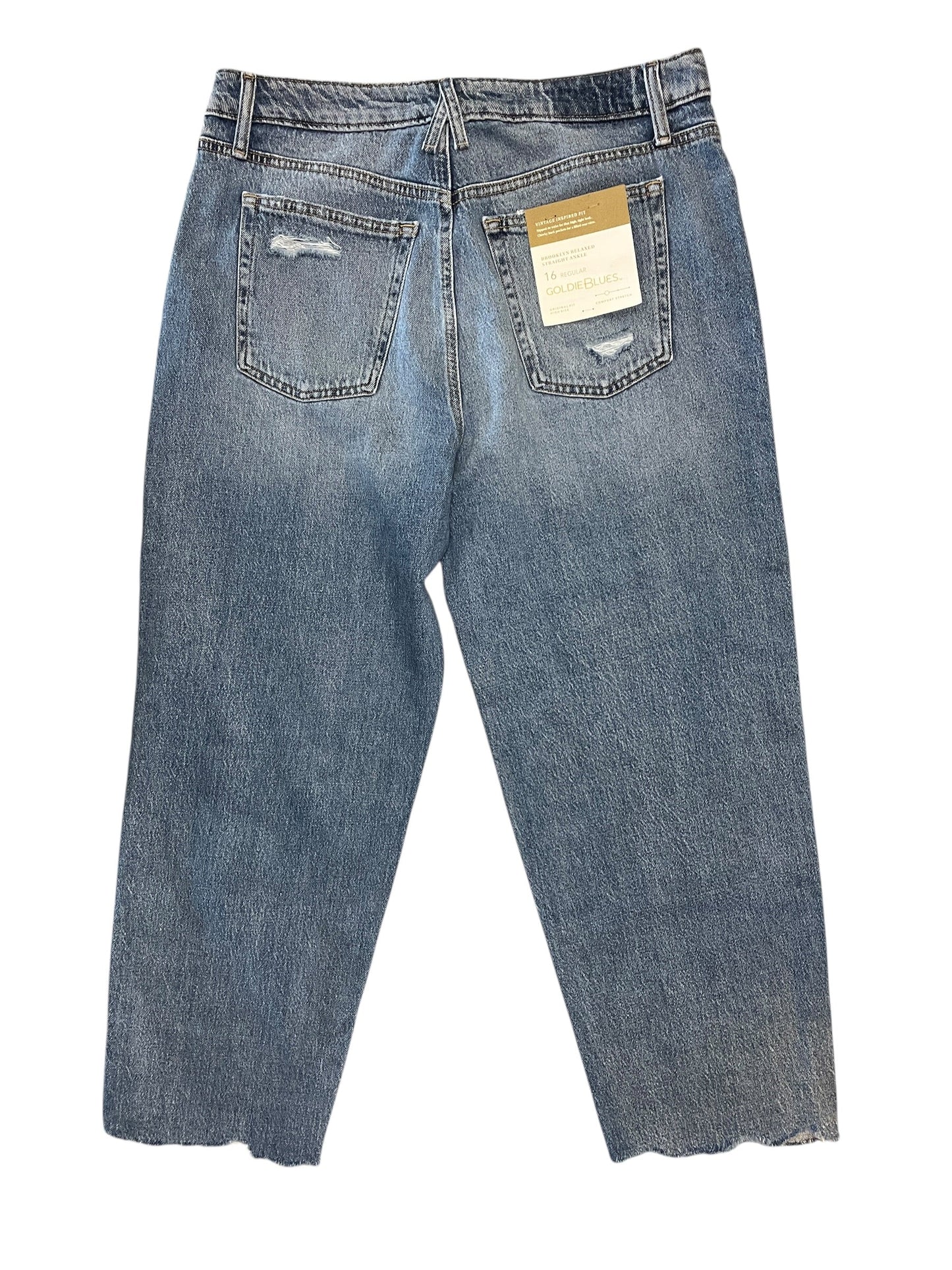 Jeans Straight By Maurices In Blue Denim, Size:16