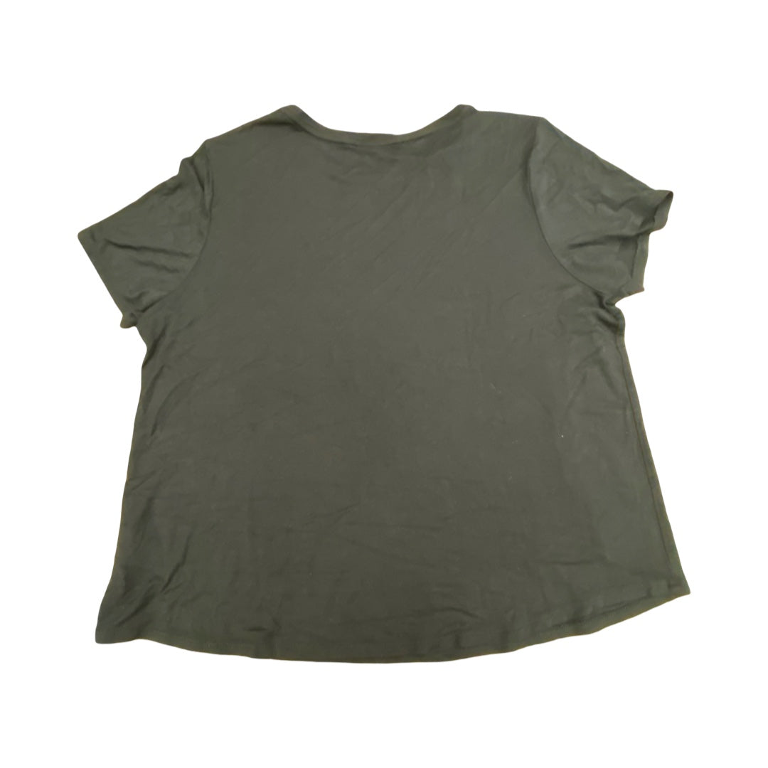 Top Ss Basic By Tahari In Black, Size:Xl