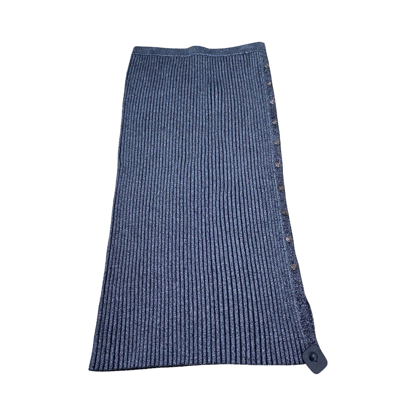 Skirt Designer By Tory Burch In Black & Silver, Size:Xl