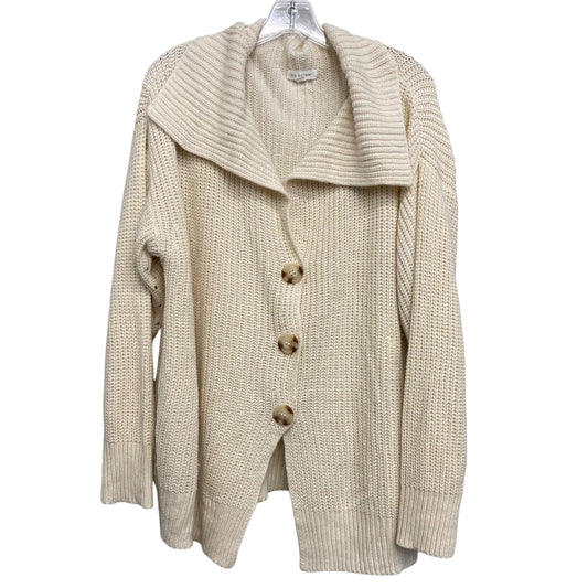 Sweater Cardigan By Blu Pepper In Beige, Size:S