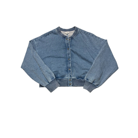 Jacket Denim By Aerie In Blue Denim, Size:L